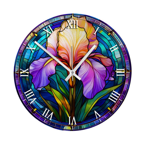 Iris Suncatcher Effect Clock